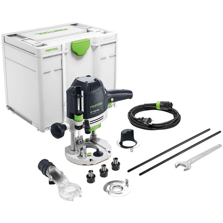 Festool OF 1400 EQ-F-Plus Plunge Router with Systainer3