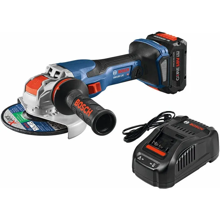 Bosch PROFACTOR 18V Spitfire X-LOCK 5-6in Angle Grinder Kit - High-Performance Professional Edition