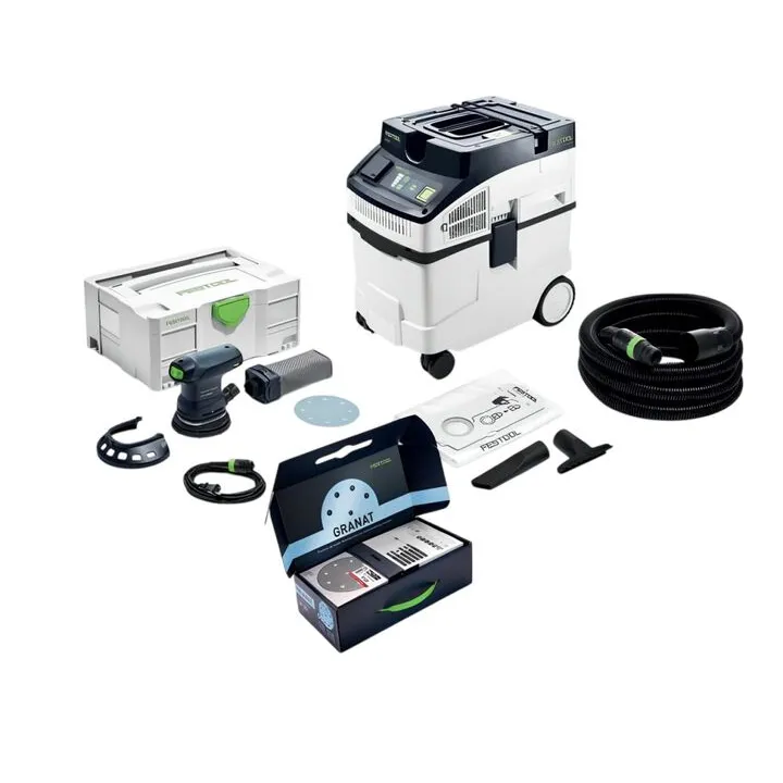 Festool CT 25 Dust Extractor & ETS 125 REQ Sander Starter Set - Professional Grade Sanding Solution