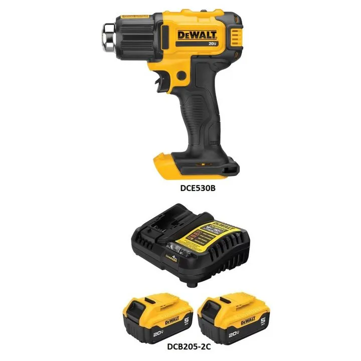 DEWALT 20V MAX 6.7 CFM Cordless Heat Gun & Starter Kit - Professional Utility Bundle 1