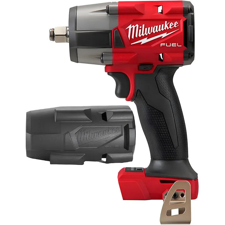 Milwaukee M18 FUEL 1/2 Inch Mid-Torque Impact Wrench with Friction Ring & Protective Boot