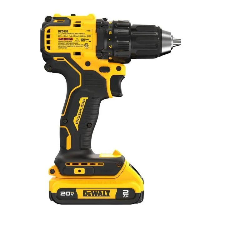 DEWALT 20V MAX Brushless Cordless 1/2 Inch Drill/Driver Kit - High-Performance Professional Tool 6