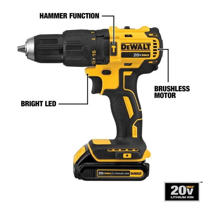 DEWALT 20V MAX Brushless 3-Tool Combo Kit - High-Performance Professional Bundle 4