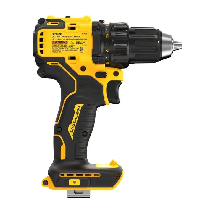 DEWALT 20V MAX Brushless Cordless 1/2 Inch Drill Driver (Bare Tool) 4