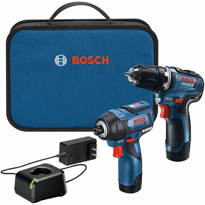 Bosch 12V Max 3/8-inch Drill/Driver & 1/4-inch Hex Impact Driver 2-Tool Combo Kit (Factory Reconditioned)