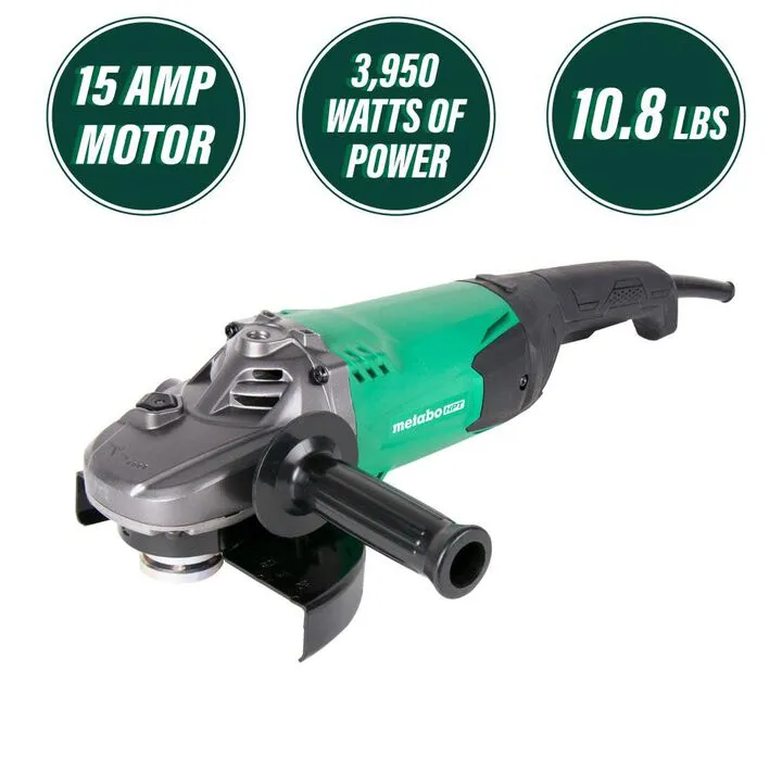 Metabo HPT 15 Amp 7-Inch Angle Grinder - High-Performance Industrial Power Tool 1