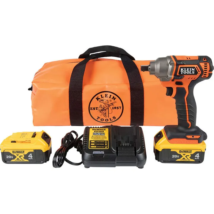 Klein Tools Compact Impact Wrench Kit - Professional High-Torque Performance