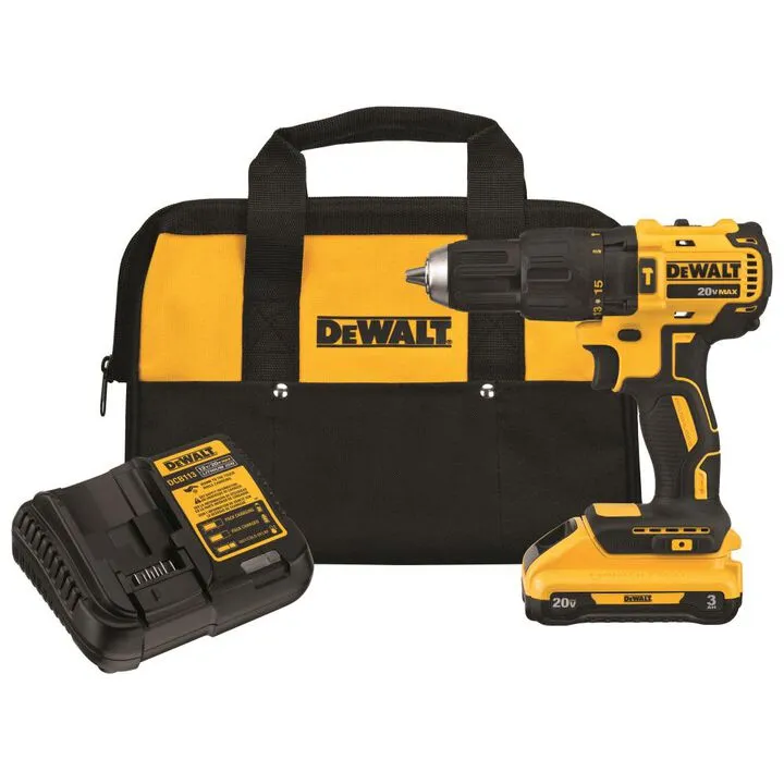 DEWALT 20V MAX Cordless Compact Hammerdrill Kit - High-Performance Professional Edition