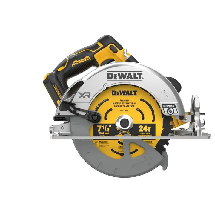 DEWALT 20V MAX XR 7-1/4 Inch Circular Saw (Bare Tool) - High-Performance Cordless Cutting 1