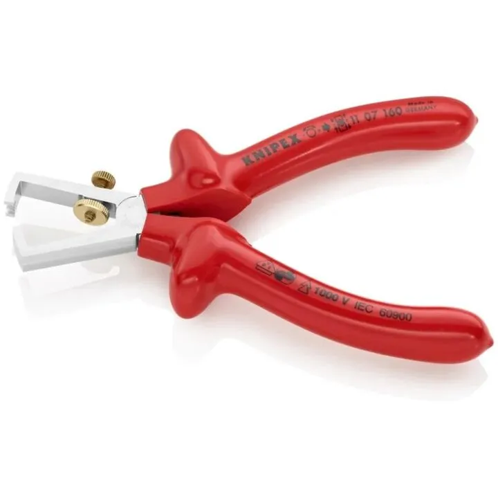 Knipex 6 1/4 Inch Special Tool 1000V Insulated End-Type Wire Stripper 1
