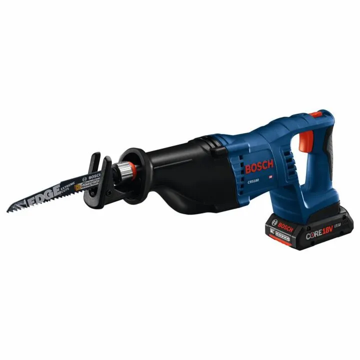 Bosch 18V 1-1/8in D-Handle Reciprocating Saw CORE18V Kit - High-Performance Cordless Power 2