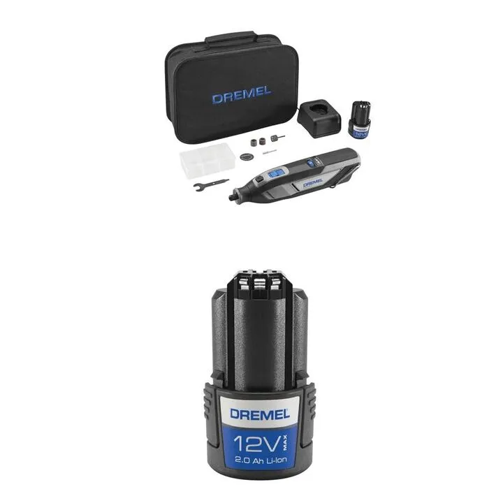 Dremel 8240 12V Cordless Rotary Tool Kit with High-Capacity Li-Ion Battery