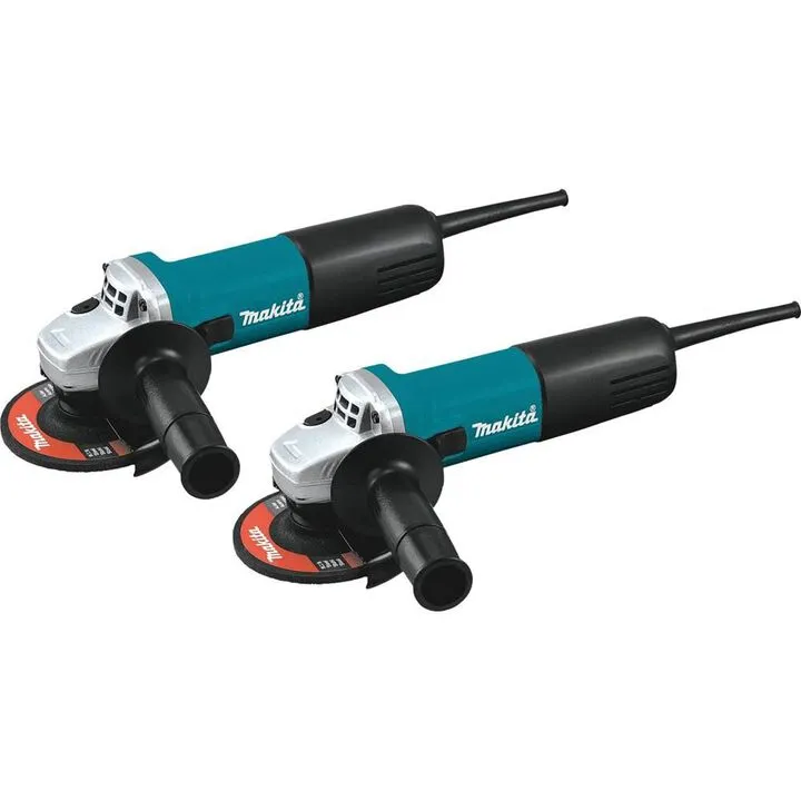 Makita 4-1/2 in. Angle Grinder with AC/DC Switch (2PK) - Professional Performance Set
