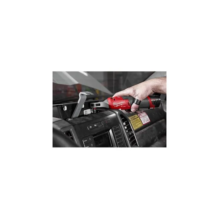 Milwaukee M12 FUEL 1/4 Inch Ratchet & M18 ROVER Dual Power Flood Light Bundle (Bare Tool) 5