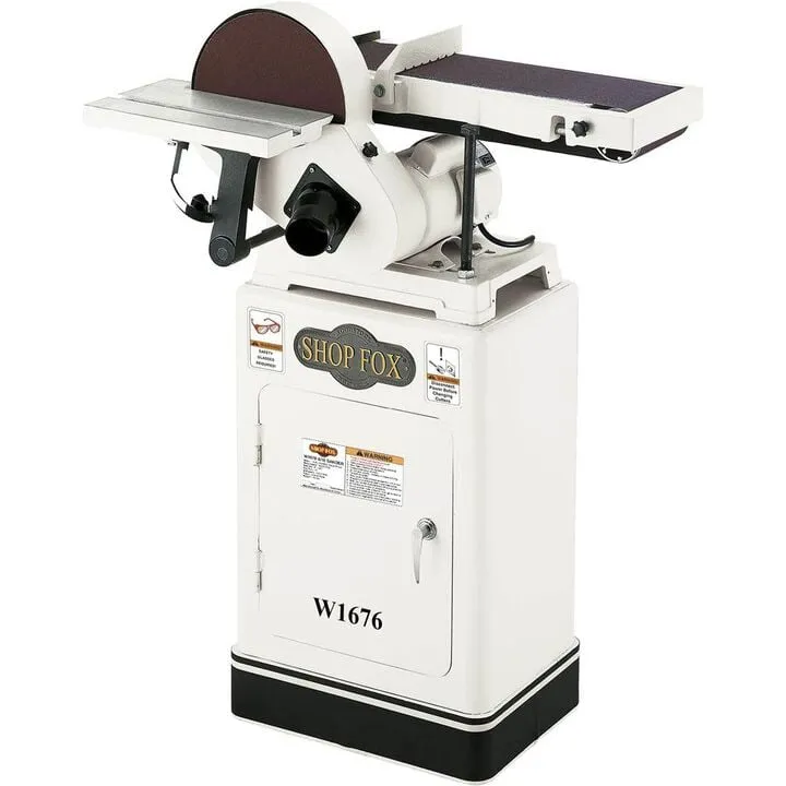 Shop Fox 6in Belt/10in Disc Combination Sander - 1HP 110/220V Powerhouse