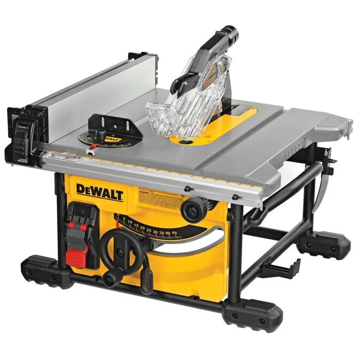 DEWALT 8 1/4-inch Compact Jobsite Table Saw - High-Performance Professional Grade 1