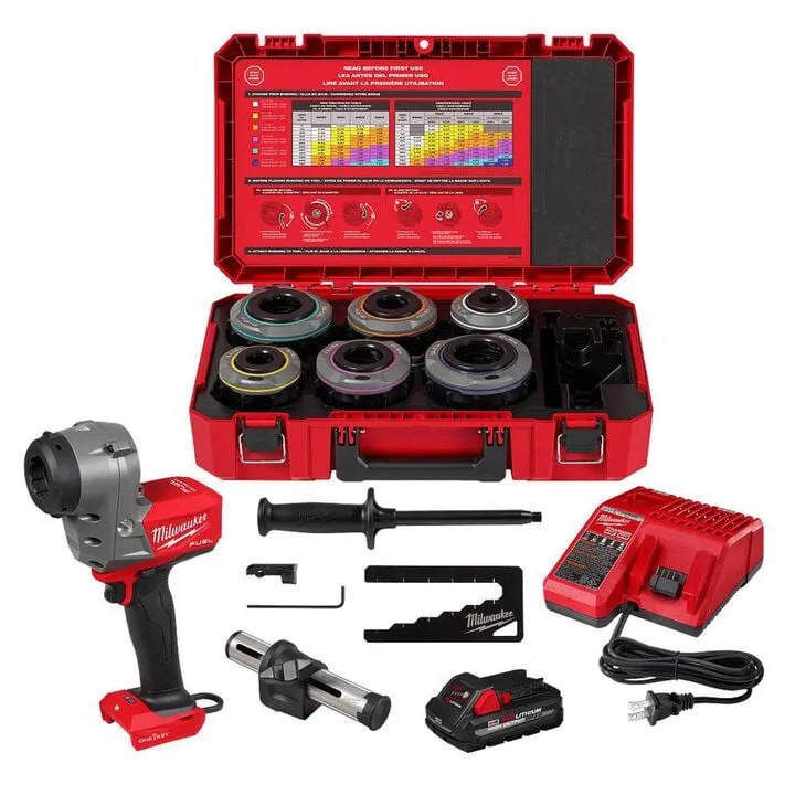 Milwaukee M18 FUEL Covered Conductor Cable Stripper Kit with Adjustable Bushings