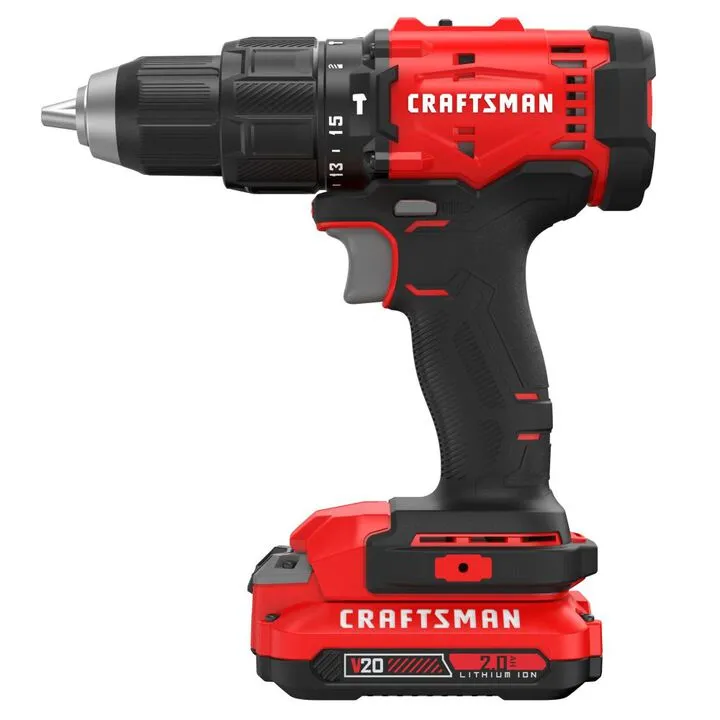 CRAFTSMAN 20V MAX 1/2 Inch Hammer Drill Kit - High-Performance Cordless Power 2