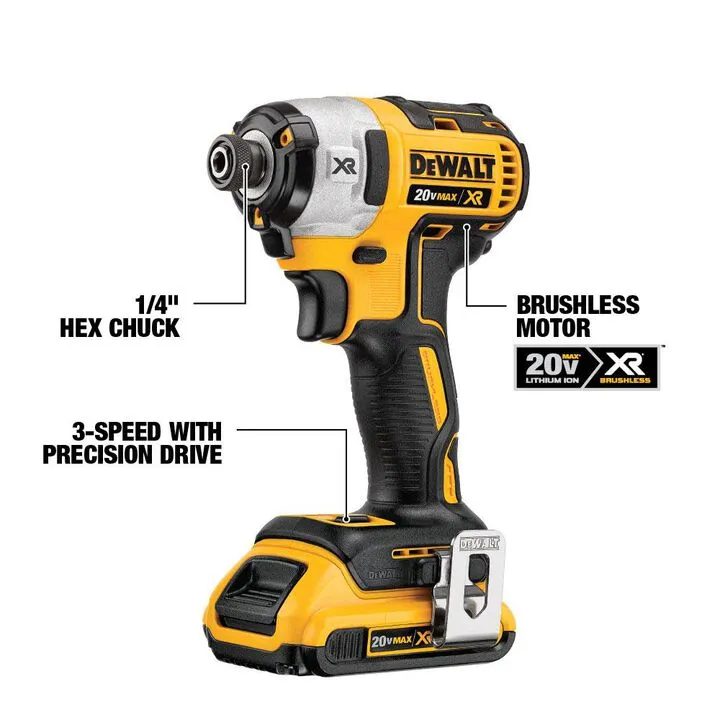 DEWALT 20V MAX XR Premium HD & Impact Combo Kit - Professional Grade Performance 4