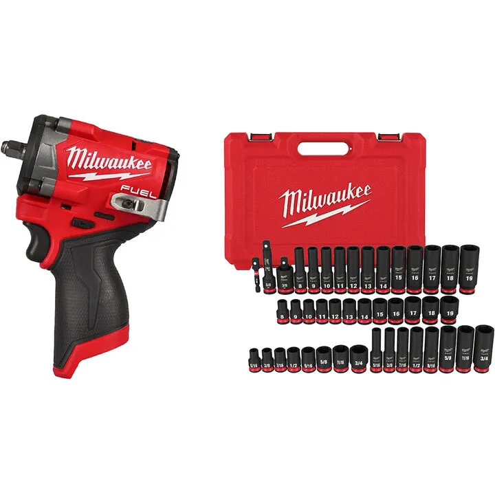 Milwaukee M12 Stubby Nut Buster Professional Bundle