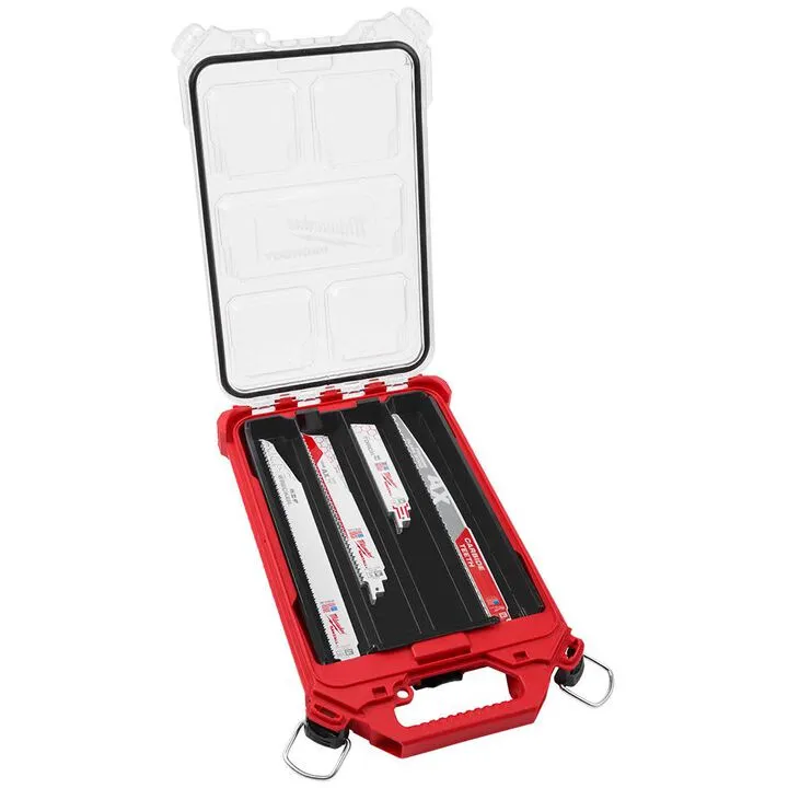 Milwaukee M18 Cordless Reciprocating Saw Bundle - Includes (2) XC5.0 Batteries & 15-Piece Blade Packout Kit 11
