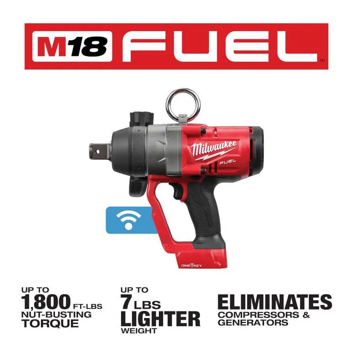 Milwaukee M18 FUEL 1 in. High Torque Impact Wrench with ONE-KEY (Reconditioned - Bare Tool) 1
