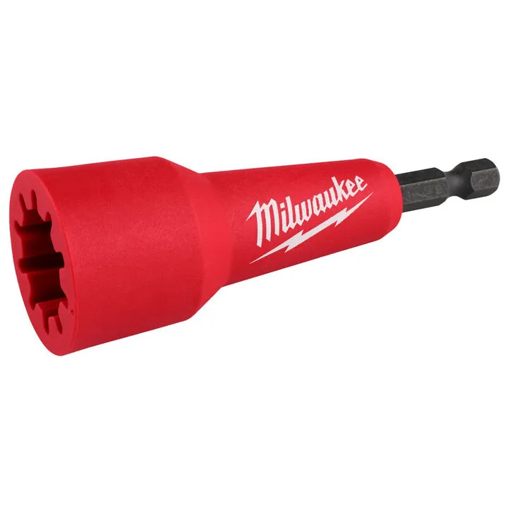Milwaukee 4PC Solid Wire Stripper Set with Quick-Twist Connector Socket & 5PC Bit Holder 4