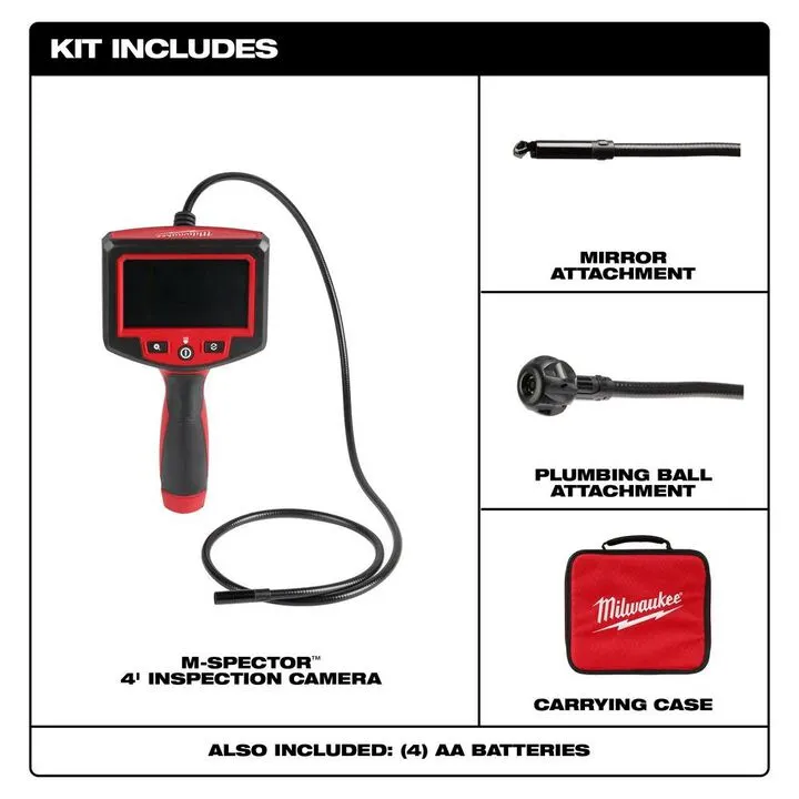 Milwaukee M-Spector 4 Inspection Camera - Professional Diagnostic Imaging 1