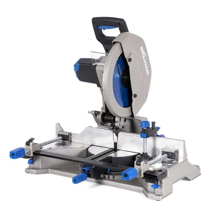 Evolution S355MCS 14-inch Metal Cutting Mitering Chop Saw & Heavy-Duty Stand Bundle 1