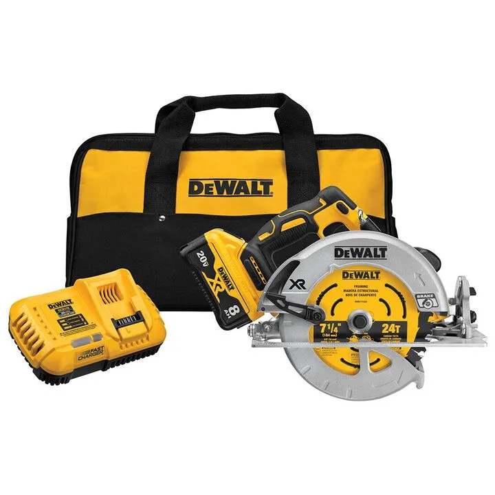 DEWALT 20V MAX POWER DETECT XR Brushless 7-1/4-Inch Circular Saw Kit