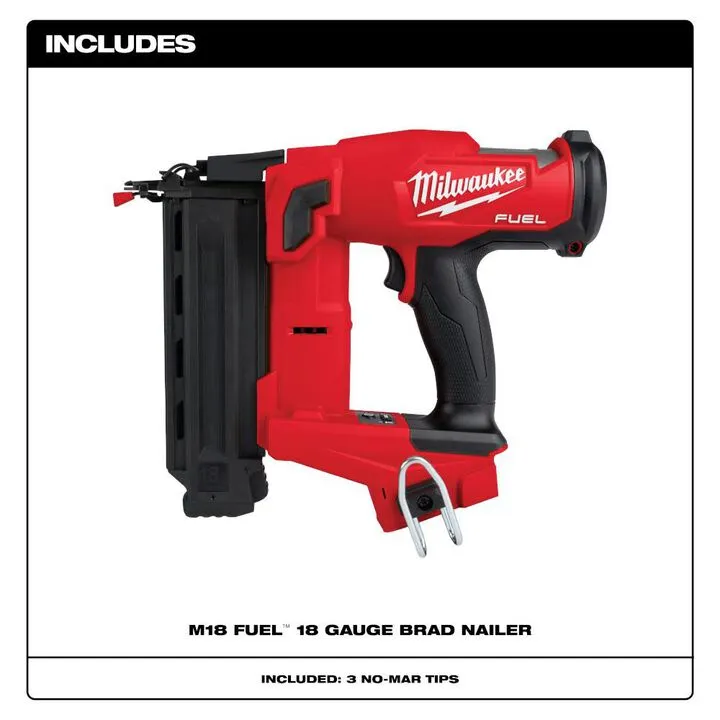 Milwaukee M18 FUEL 18 Gauge Brad Nailer (Bare Tool) 2