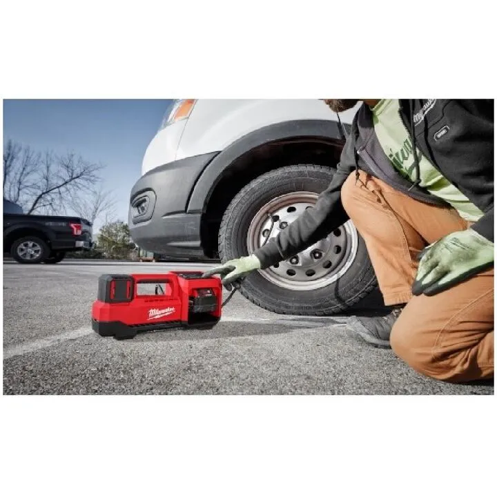 Milwaukee M18 Professional Power Bundle: XC8.0 Starter Kit, Impact Wrench & Tire Inflator 10