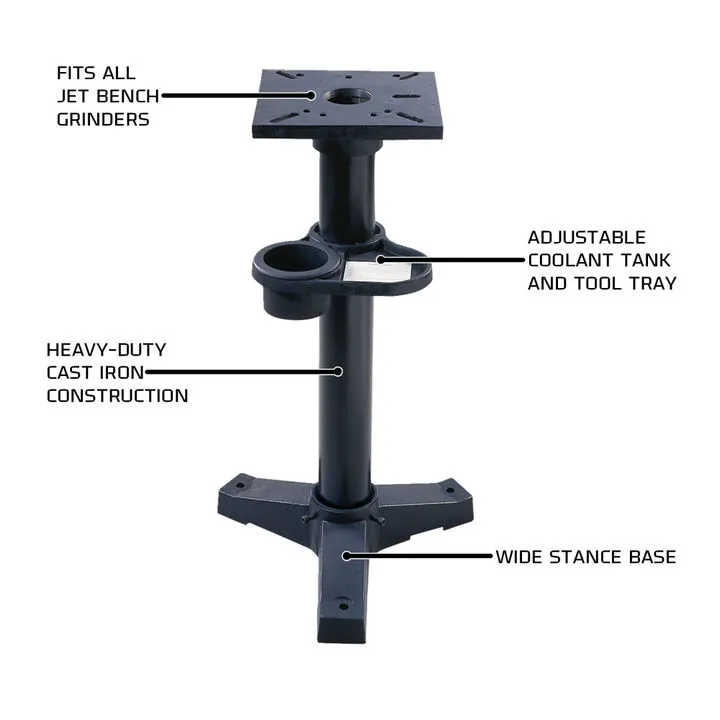 JET 8-inch Shop Bench Grinder with Heavy-Duty Integrated Stand 1