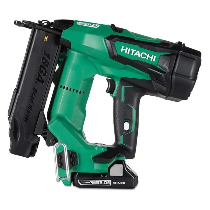 Hitachi 18V 2-Inch Straight Brad Nailer 18 Gauge Kit - Professional Grade Precision 1
