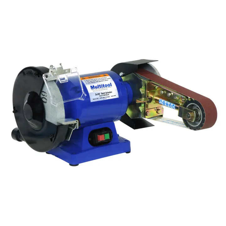 Professional 1HP 2x36 Inch Belt Grinder - 120V High-Torque Metalworking Tool 1
