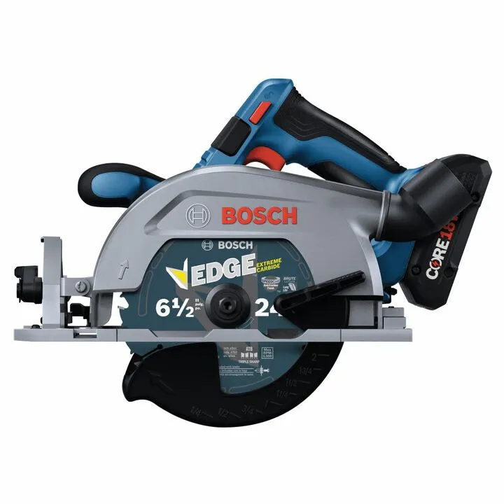 Bosch 18V 6-1/2in Circular Saw Blade Left Kit with 2 CORE18V 4Ah Compact Batteries (US Standard) 5