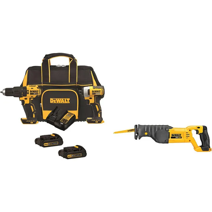 DEWALT 20V MAX Brushless 3-Tool Combo Kit - High-Performance Professional Power Bundle