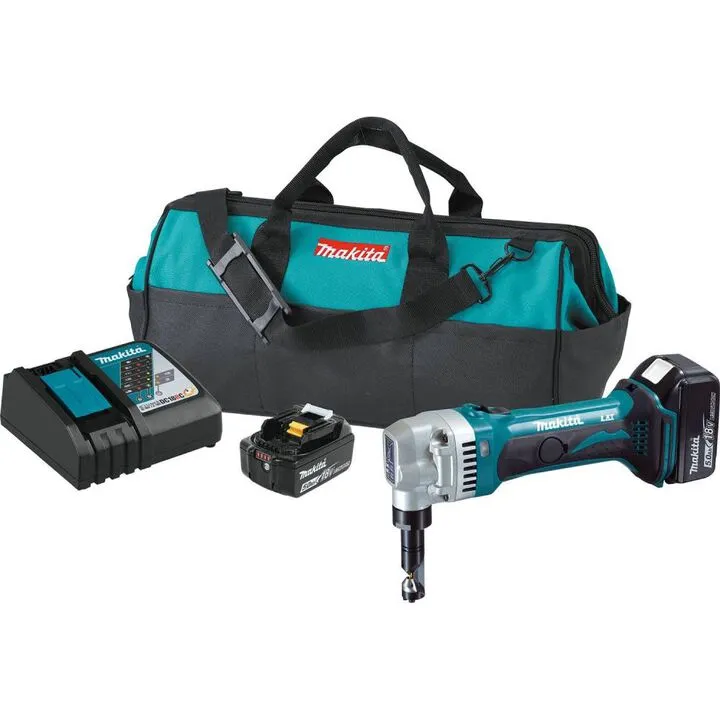 Makita 18V LXT Lithium-Ion Cordless 16 Gauge Nibbler Kit (5.0 Ah)