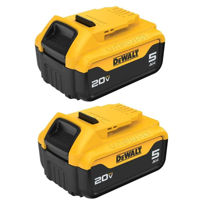 DEWALT 20V Max Cordless Reciprocating Saw & 20V Max XR 5Ah Battery 2-Pack Bundle 1