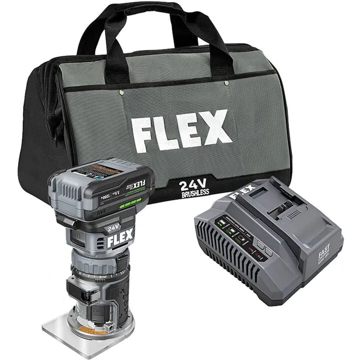FLEX 24V Trim Router Stacked Lithium Kit - Professional Cordless Precision