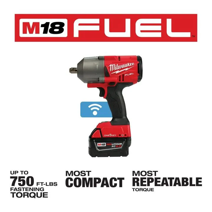 Milwaukee M18 FUEL ONE-KEY 1/2-inch High Torque Impact Wrench with Pin Detent Kit 2