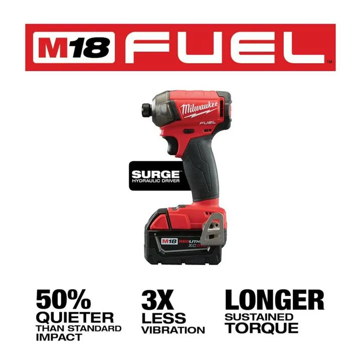 Milwaukee M18 FUEL Brushless 2-Piece Power Tool Set - High Performance Construction Kit 4