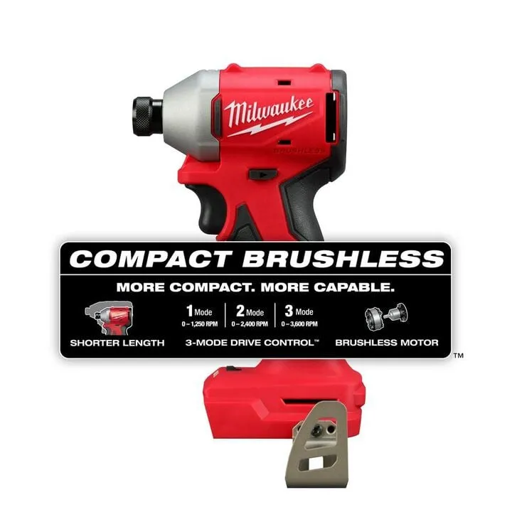 Milwaukee M18 Compact 1/4 in Hex 3-Speed Impact Driver (Bare Tool) 1