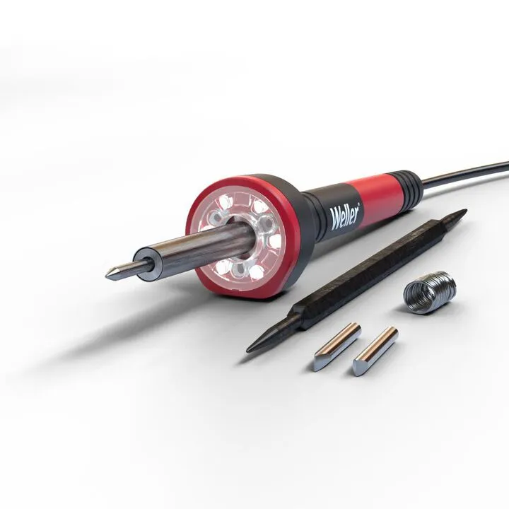 Weller 30W 120V Soldering Iron Kit with LED Halo Ring for Electronics Repair
