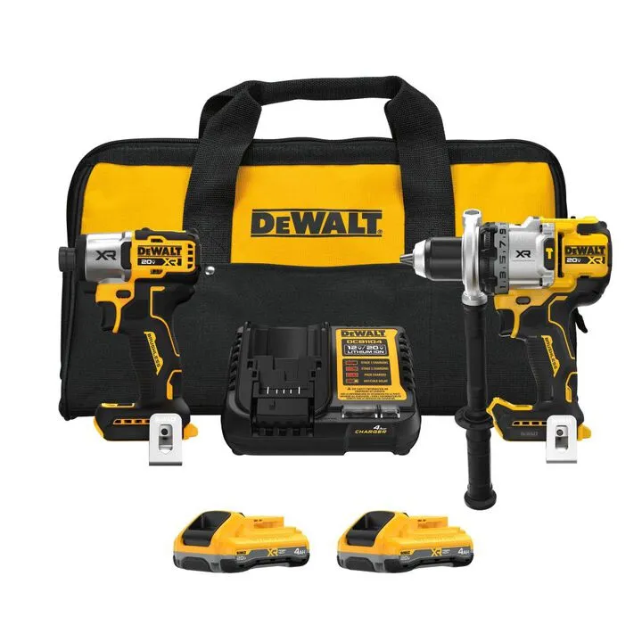 DEWALT 20V MAX XR 2-Tool Combo Kit with POWERPACK - Professional Grade Performance