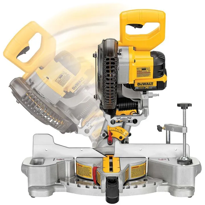 DEWALT 20V MAX Sliding Miter Saw Kit and Heavy Duty Work Stand Bundle 4
