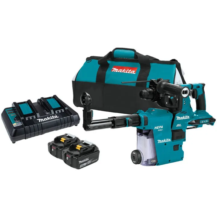 Makita 18V X2 (36V) LXT 1 1/8-inch AVT Rotary Hammer Kit with AWS - Professional Performance