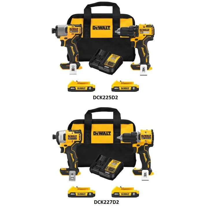 DEWALT 20V MAX Compact Drill/Driver & Impact Driver Combo Kit - Professional Performance Set 1