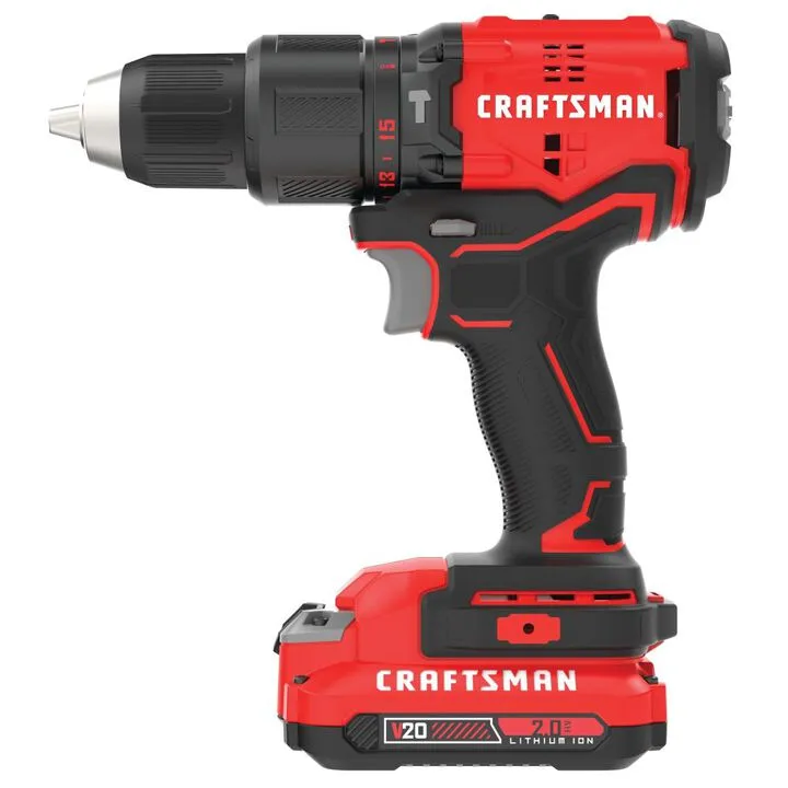 CRAFTSMAN V20 Brushless 1/2 Inch Hammer Drill Kit - Professional Grade Performance 2