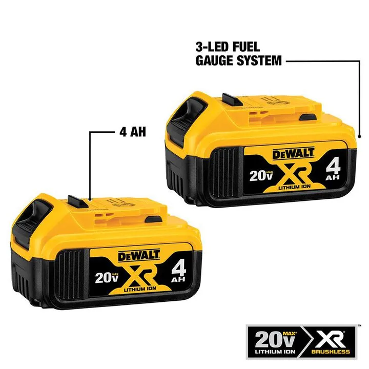 DEWALT 20V MAX XR Jig Saw Body Grip & Premium XR Battery 2pk Bundle 1